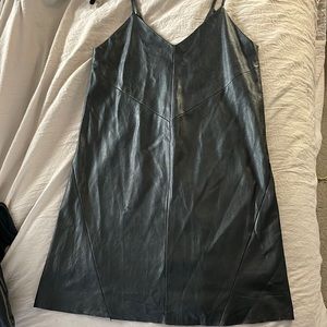Leather dress